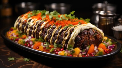 Sticker - Beef Seekh Kebab with sauce 