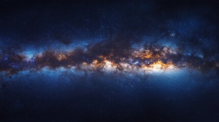 Wall Mural - Stunning view of the Milky Way galaxy stretching across the night sky.