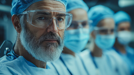 Poster - Medical professionals in a healthcare setting with advanced equipment