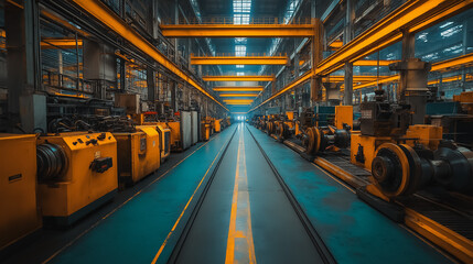 Poster - Industrial settings showcasing manufacturing and production