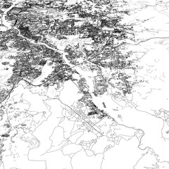  3D illustration of city and urban in Pune India