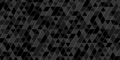 	
Vector glowing dark black charcoal gradient abstract triangle polygon mosaic. vector geometric ornament. seamless diamond technology black and gray triangle element light background.