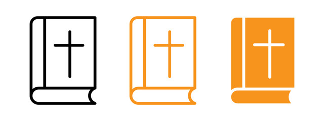 Aufkleber - Bible icon web design in vector