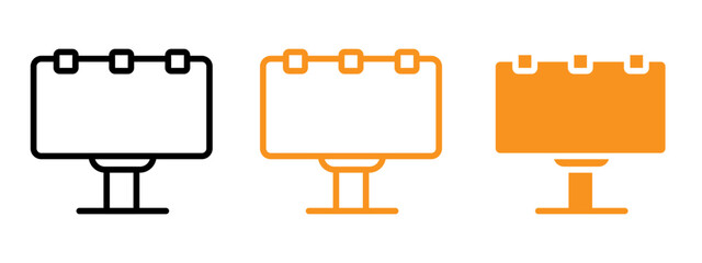 Poster - Billboard icon web design in vector