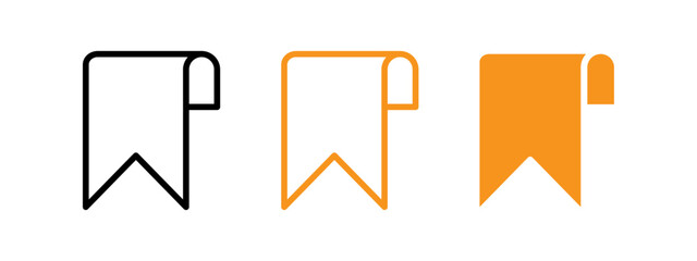 Poster - Bookmark icon web design in vector