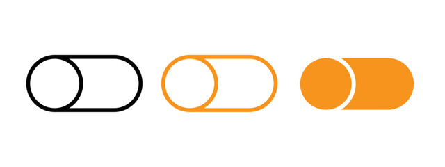 Poster - Button on off icon web design in vector