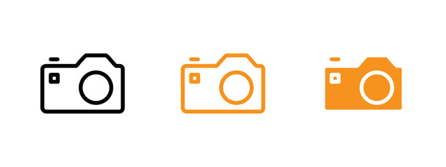 Poster - Camera icon web design in vector