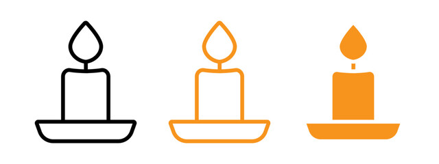 Poster - Candle icon web design in vector
