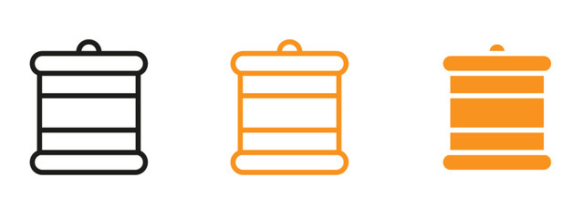 Aufkleber - Canned food icon web design in vector