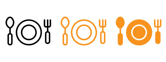 Poster - Canteen icon web design in vector