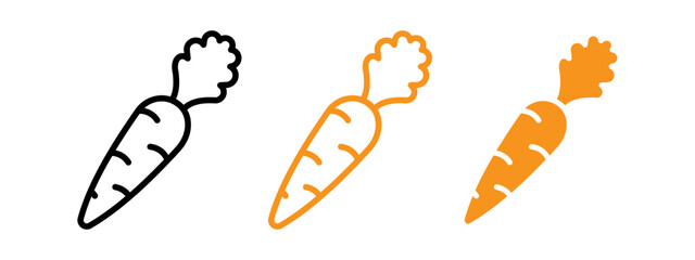 Poster - Carrot icon web design in vector
