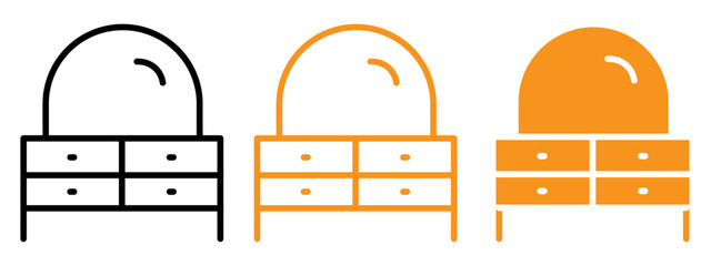 Poster - Dresser icon web design in vector