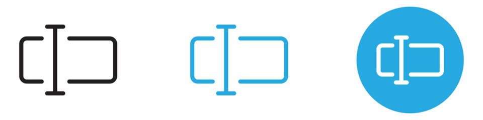 Aufkleber - Edit text icon web design in vector