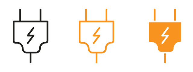 Poster - Electric plug icon web design in vector