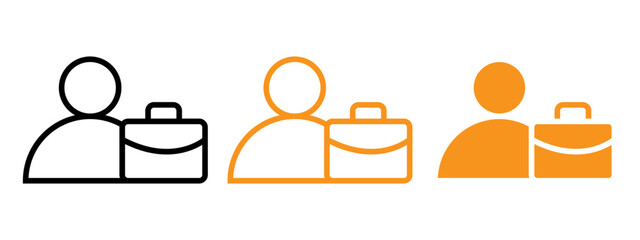 Poster - employee icon web design in vector