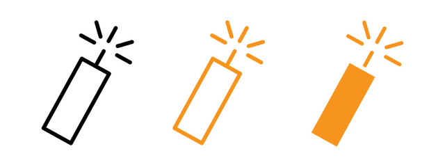 Poster - firecracker icon web design in vector