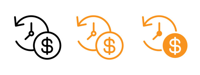 Poster - fixed deposit icon web design in vector