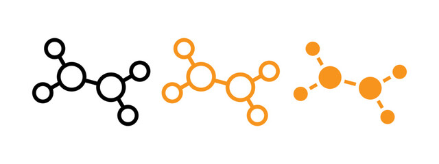 Poster - Ethylene molecule icon web design in vector