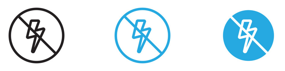 Poster - Flash off icon web design in vector