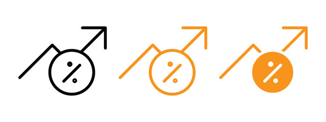 Poster - high percentage icon web design in vector