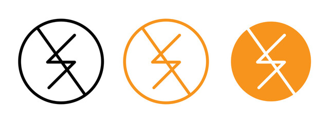 Poster - Light off icon web design in vector