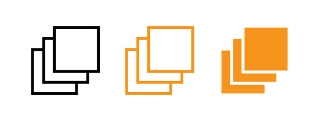 Poster - Layers icon web design in vector
