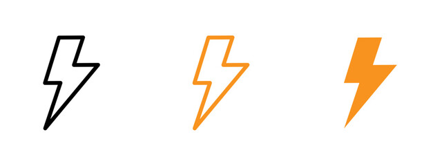 Poster - Lightning icon web design in vector