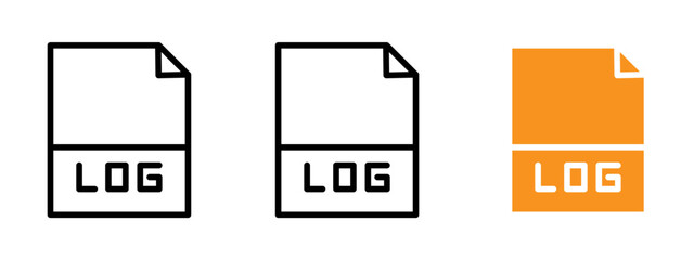 Poster - log file icon web design in vector