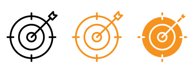 Poster - objectives icon web design in vector