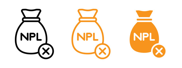 Aufkleber - NPL icon web design in vector