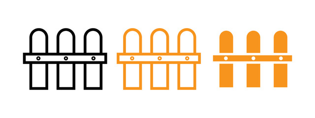 Poster - Plank fence icon web design in vector