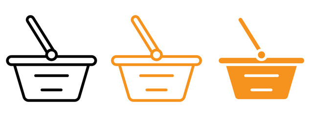 Poster - Shopping basket icon web design in vector