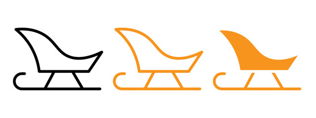 Poster - Sled icon web design in vector