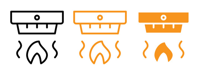 Poster - Smoke detector icon web design in vector