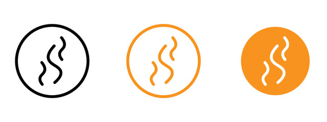 Poster - Smoke steam icon web design in vector