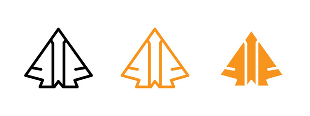 Poster - Stealth plane icon web design in vector