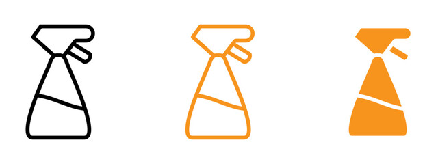 Aufkleber - Spray bottle icon web design in vector