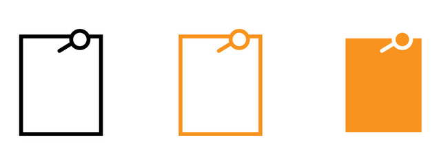 Poster - Sticky notes icon web design in vector