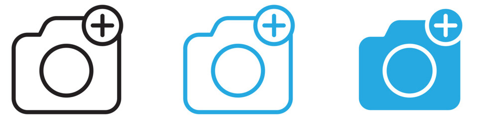 Poster - Upload photo icon web design in vector