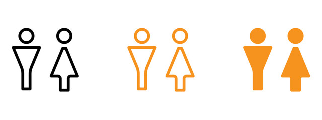 Poster - Unisex icon web design in vector