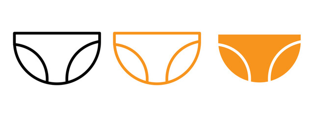 Aufkleber - underpants icon web design in vector
