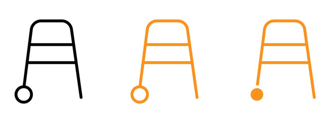 Poster - Walker icon web design in vector