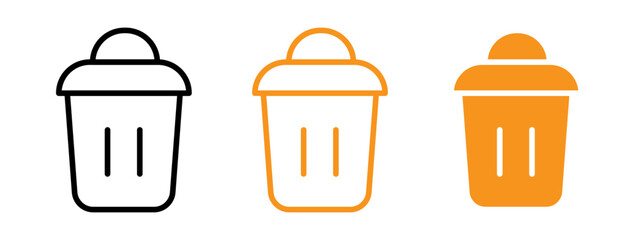 Poster - Waste Bin icon web design in vector