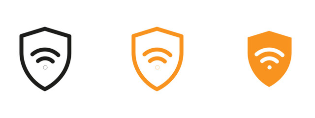 Poster - Wifi security icon web design in vector