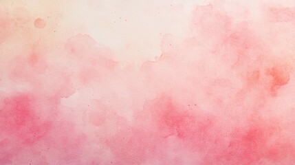 Poster - Textured watercolor paper background with soft pink shades