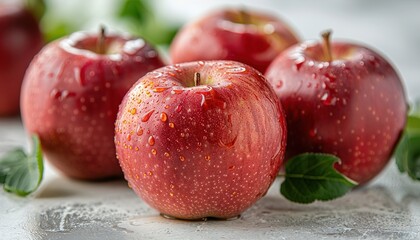 Poster - red apples on table