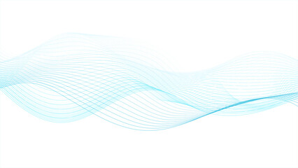 Wall Mural - abstract backdrop with colorful wave gradient lines on white background. modern abstract blue lines 