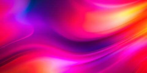 Wall Mural - Red pink magenta orange purple vibrant grainy gradient background, abstract blurred color flow poster design