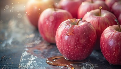 Poster - apples and water