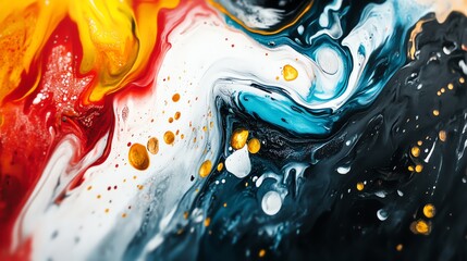 Wall Mural - Abstract Swirls of Color